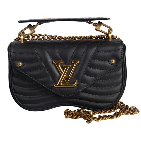 black louis vuitton chain bag|louis vuitton new wave bag.